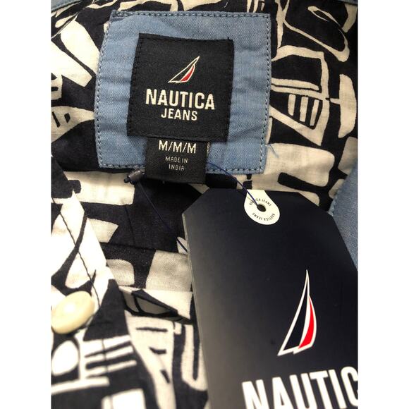 Nautica Jeans Women's Medium Cotton Button-up Shirt NEW - Picture 6 of 6